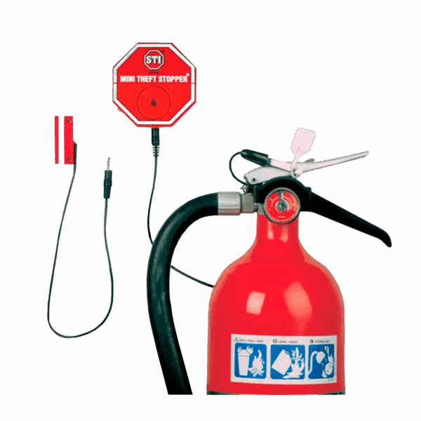 Mini alarma STI, color rojo, antirobo, 105 dB, exterior, STI6255