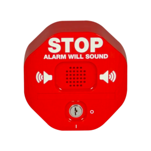 Alarma multifunción STI, color rojo, de puerta con contacto magnético, potente de 95/105 dB, 9V y 12-24 VCD, STI6400