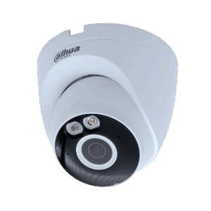 Cámara Turret Dahua WiFi, 5MP, iluminación dual 30m, lente 2.8, audio bidireccional, disuasión activa, SD máx256G, IVS, DMSS APP, DH-T5A-PV