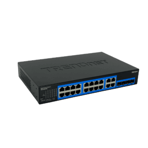 Switch, TRENDnet, 16 puertos Gb, 4 puertos Gb RJ-45/SFP, capacidad de 40 Gbps, TEG204WSA