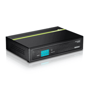 Switch, TRENDnet, 4 puertos PoE, 1 puerto UP link, capacidad de 1 Gbps, TPES50