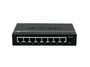 Switch, TRENDnet, 8 puertos PoE+ velocidad 1 000 Mbps por puerto, potencia 123W, capacidad 16 Gbps, TPETG80GA