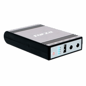 UPS mini portátil, Forza, DC-140USB, USB 5V, 24 W, conectores DC 5.5x2.1 / 2.5 mm, UP120FOR01