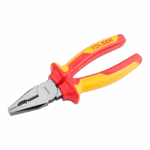 Alicate combinado aislado, Tolsen, 160mm, 6", acero reforzado, mango antideslizante, V16006