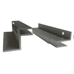 Montaje en F, dlx cerradura 600lbs, puertas y marco de vidrio, VI280F