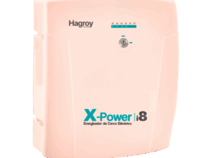 Energizador inteligente, Hagroy, cerco eléctrico, 8000V, con receptor 1 canal y 1 control, XPOWERI8
