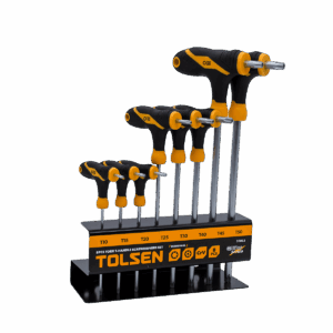 Juego de destornilladores, Tolsen, 8pcs, Torx, con mango en T, industrial, 20063