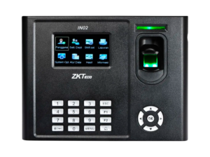 Reloj marcador + controlador de acceso, Zkteco, identifica huella digital, tarjeta RFID, código PIN, pantalla 3" TFT, TCP/IP y USB, IN02-A/ID