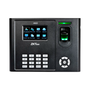 Reloj marcador + controlador de acceso, Zkteco, identifica huella digital, tarjeta RFID, código PIN, pantalla 3" TFT, TCP/IP y USB, IN02-A/ID