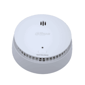 Detector de humo para alarma, Dahua, inalámbrico, sensor fotoeléctrico, alerta sonora integrada, tamper, monitoreo continuo, batería prolongada, serie W2, DHI-HY-SA21A-W2
