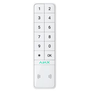 Teclado, Ajax, KeyPad Outdoor Jeweller, inalámbrico, 9NA, color negro, 99974.286.BL3