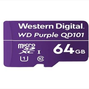MicroSD 64GB para videovigilancia WD Purple