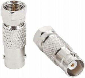 Conector BNC macho a BNC hembra con rosca externa